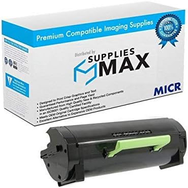 SuppliesMAX Compatible MICR Replacement for Lexmark M1145/XM-1145 Black Toner Cartridge (16000 Page Yield) (24B6035)