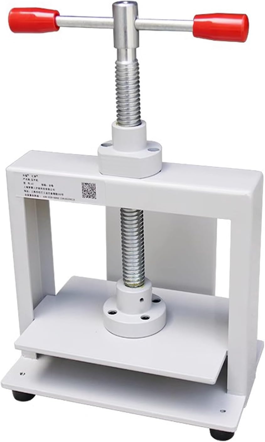 A5 Bookbinding Press Machine, Manual Paper Press Machine, Office Notes Invoice Bookbinder Steel Frame Flattening Machine 3307lbs (1500kg) Pressure for Photo Nipping Vouchers Checks Booklets (A5)