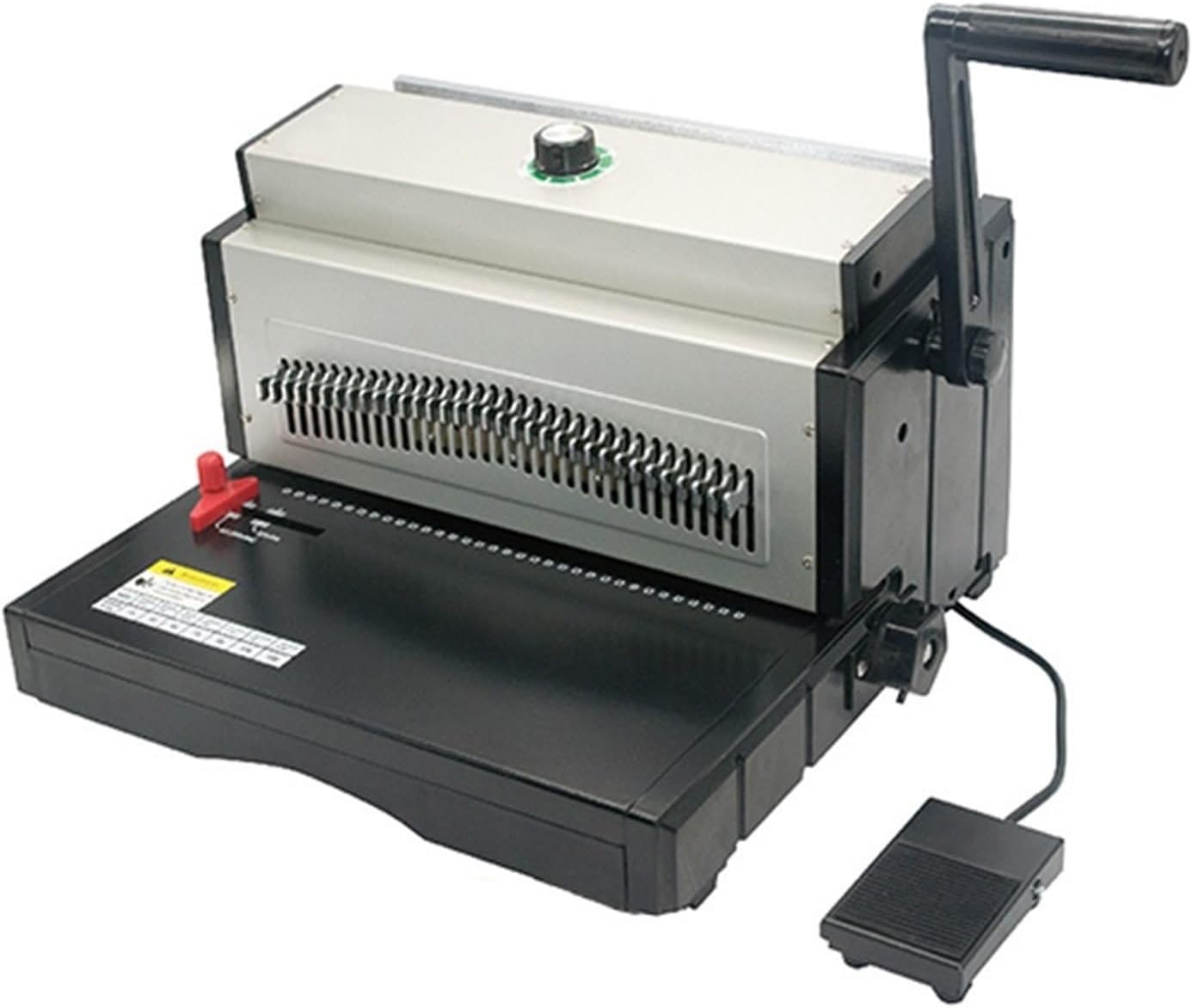 Binding Machine, A4 Format 34 Holes Electric Iron Ring Punching and Binding Machine,Spiral Binding Machine