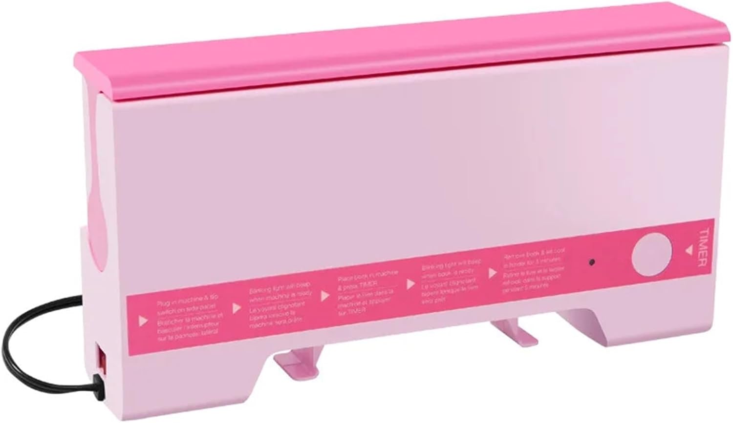 Binding Machine, DIY Hot Melt Binding Machine Small Office and Household Adhesive A4 Glue Binder Electronics,Spiral Binding Machine(Pink)