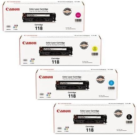 Canon 2660B015AA Original 118 Black, Cyan, Magenta, Yellow for The Color imageCLASS MF8350Cdn