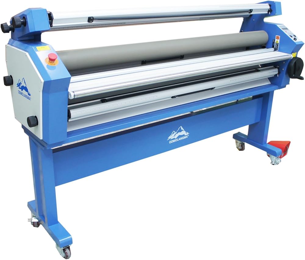 Qomolangma Large Format Laminator 55in Full-auto Wide Format Cold Laminator with Heat Assisted(with Trimmer)