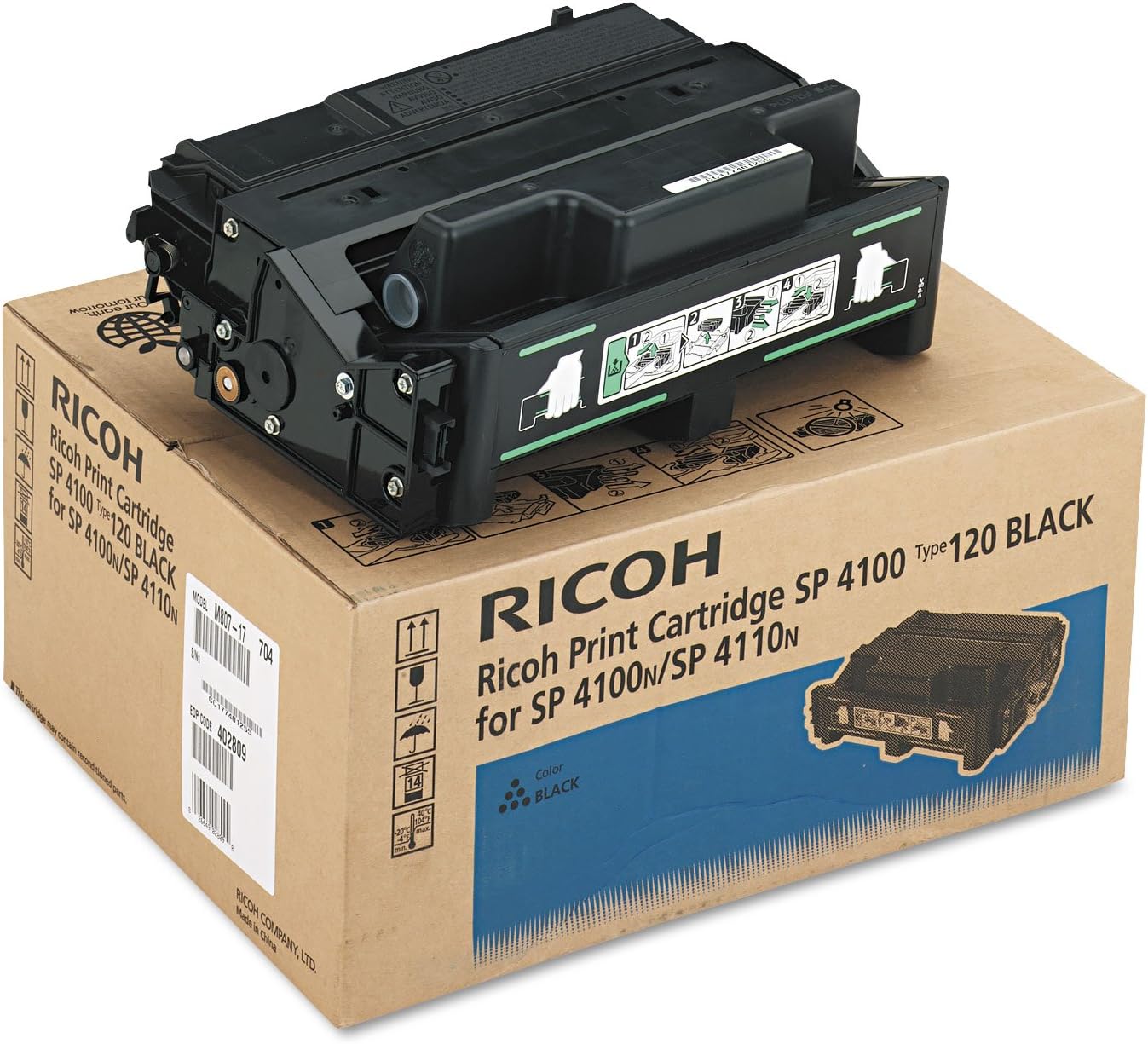 Ricoh 406997 Type 120 Black Toner for SP 4100N, 4100N-KP, 4100SF, 4110N, 4110N-KP, 4110SF, 4210N, 4310N