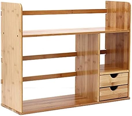 Liudan Bookcase Bookcase Desktop Bookcase Drawer Simple Bookcase Student Dorm Storage Shelf Office Desktop Storage Bookcase Bookcase (Color : A)