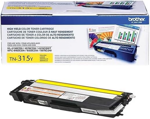 Brother TN315Y Toner Cartridge (Yellow) in Retail Packaging