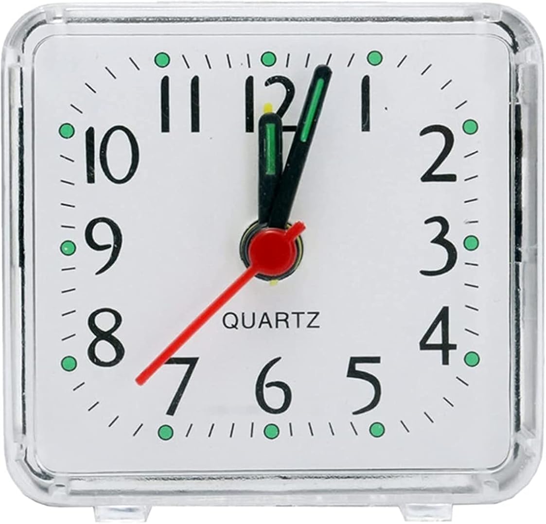 LSSOAZZVVN Alarm Clock Cute Fashion Student Alarm Clock Bedroom Bedside Office Electronic Clock Cute Alarm Clock (Color: Blue) (Color : White)