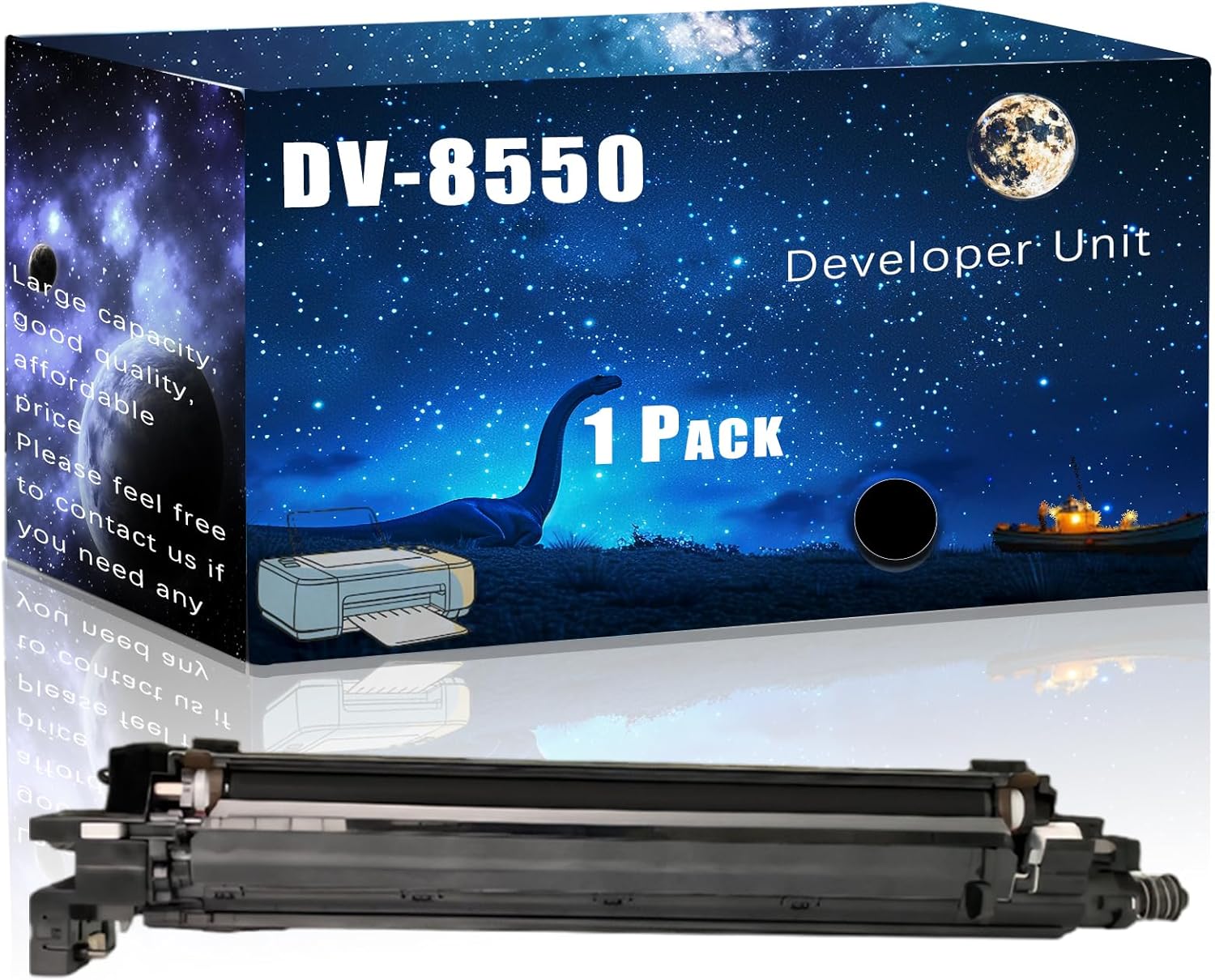 MUCQL DV-8550 Compatible Developer Unit Replacement for Kyocera High Yield Compatible TASKalfa 6002i 6003i 6052ci 6053ci Printers, Meet Printing Needs (1 Pack Black)