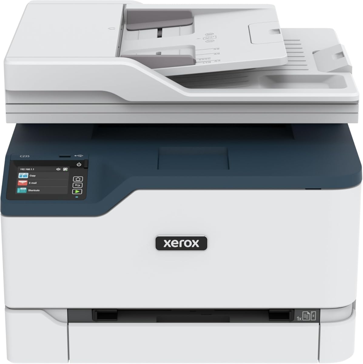 Xerox C235dni Wireless Printer - A4 22ppm Color Laser All in One Multifunction Printer with Automatic 2-Sided Printing, Home, Office or Small Business Use - Copy/Print/Scan/Fax - Color Touchscreen