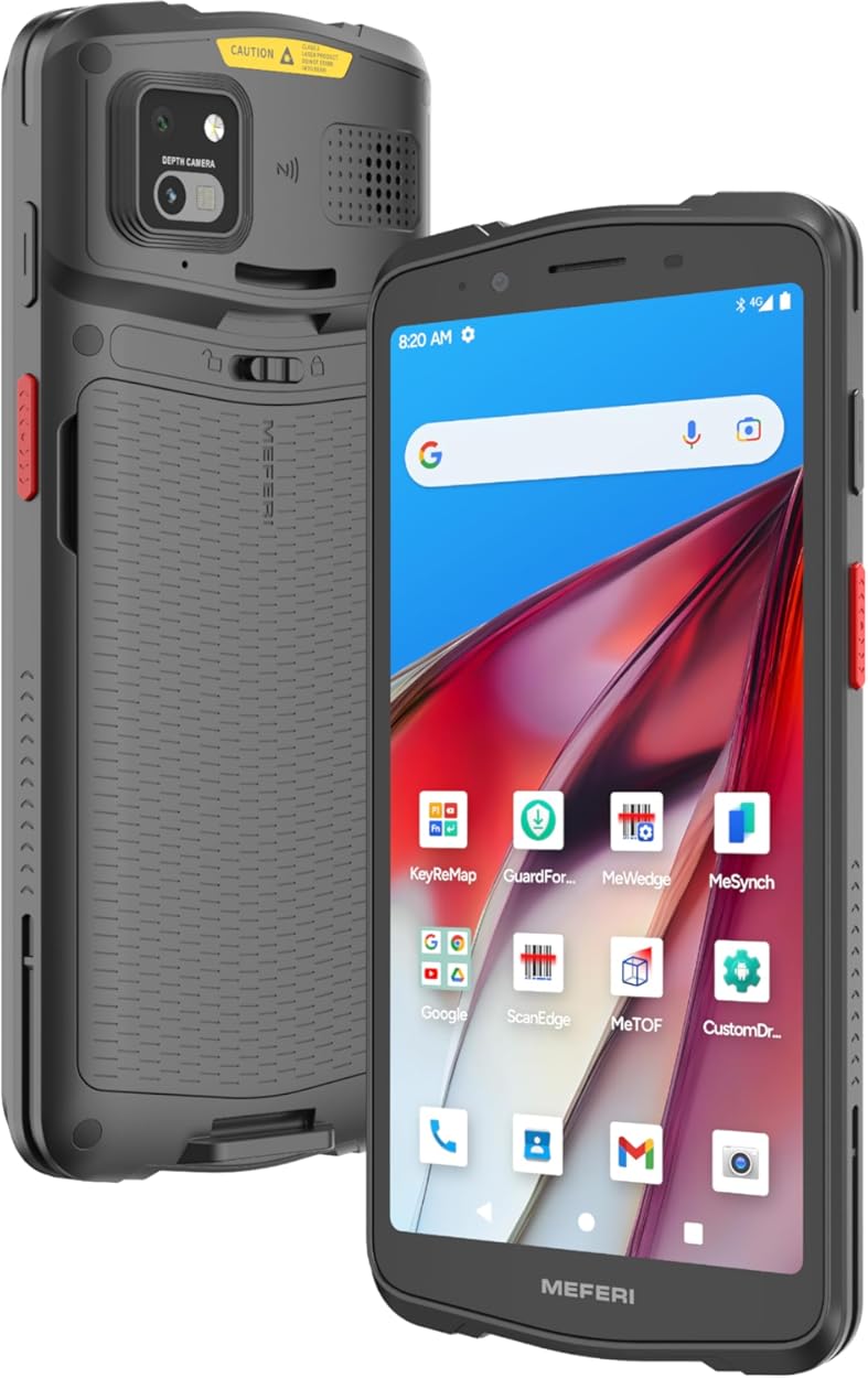 MEFERI Android 13 Barcode Scanner ME61, Compatible with Honeywell HS7 Scan Engine 1D/2D/QR, 6