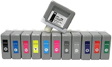 Vivid Colors PFI-306 Compatible Ink Cartridge Replacement for Canon PFI-306 (330ml, 12-Pack) for iPF8400 Ipf9400 Printers