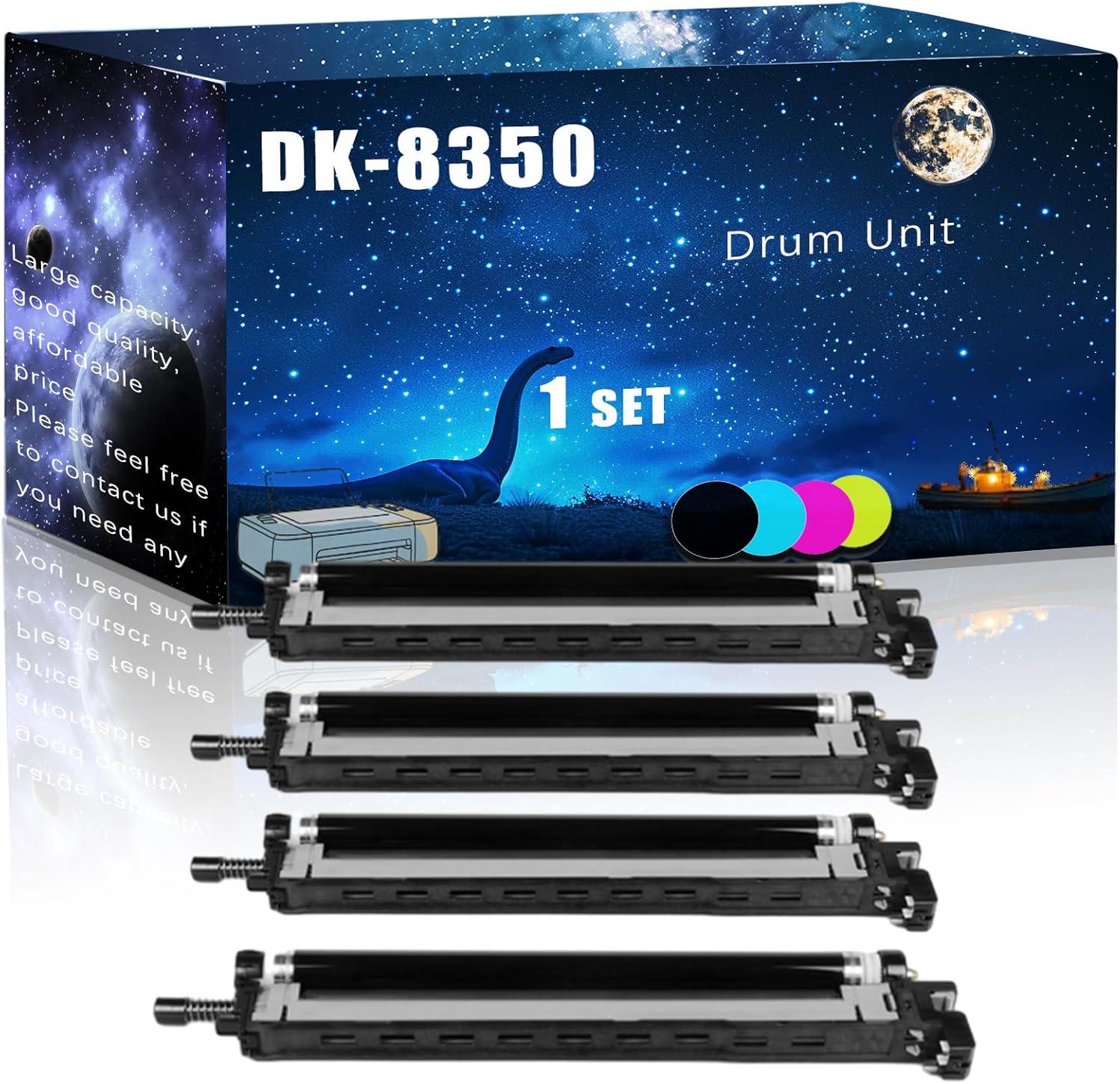 MUCQL DK-8350 Drum Unit Compatible for Kyocera TASKalfa 2552ci 2553ci 3252ci 3253ci Printers,with Chip Large Printing Demands (Multicolor)
