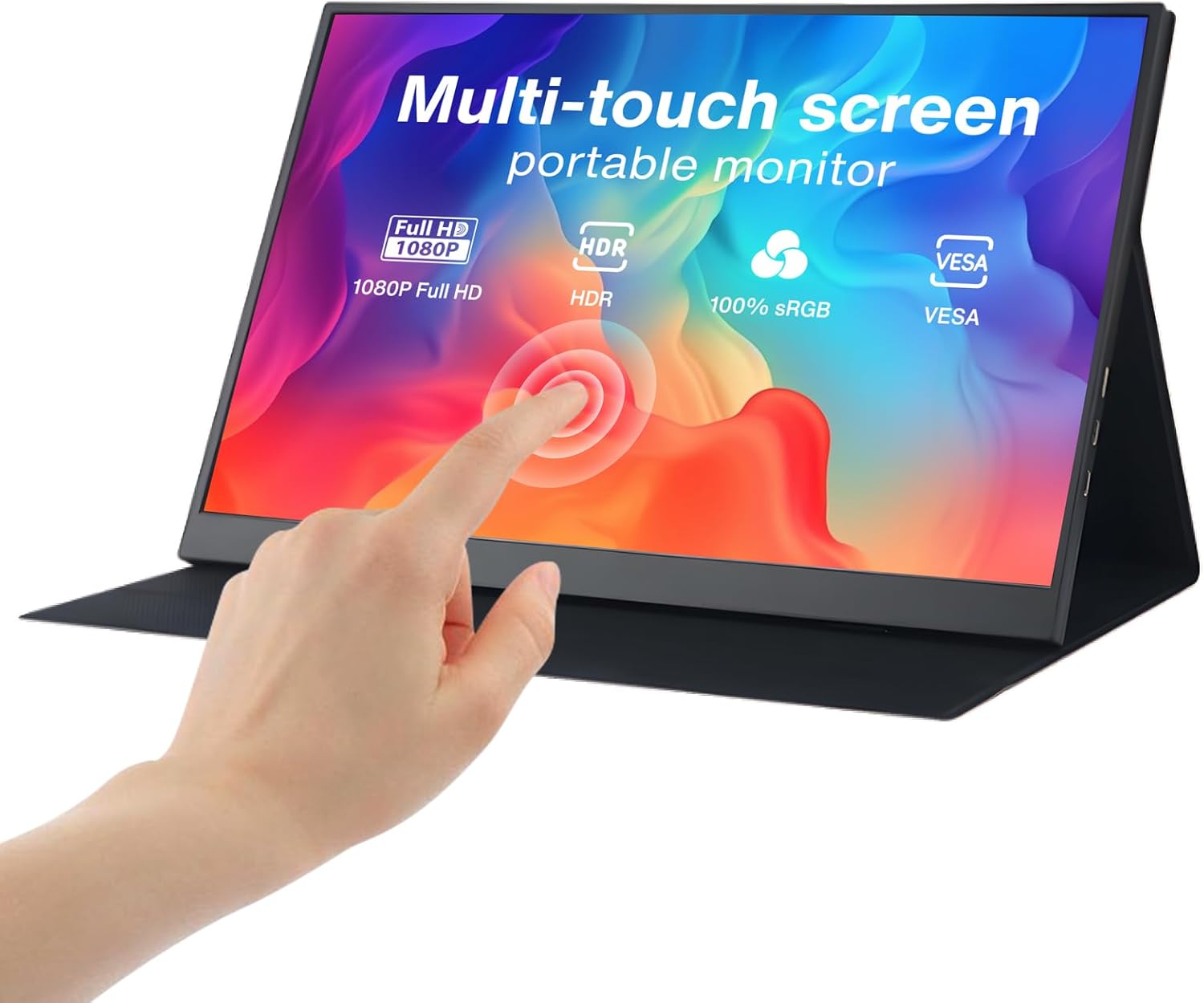 JYXCN Laptop Screen Extender 14 inch, 1080P IPS Touch Monitor for Laptop with Protect Cover, Suitable for Mac, Wins, Android, Dex (14'' 1080P)