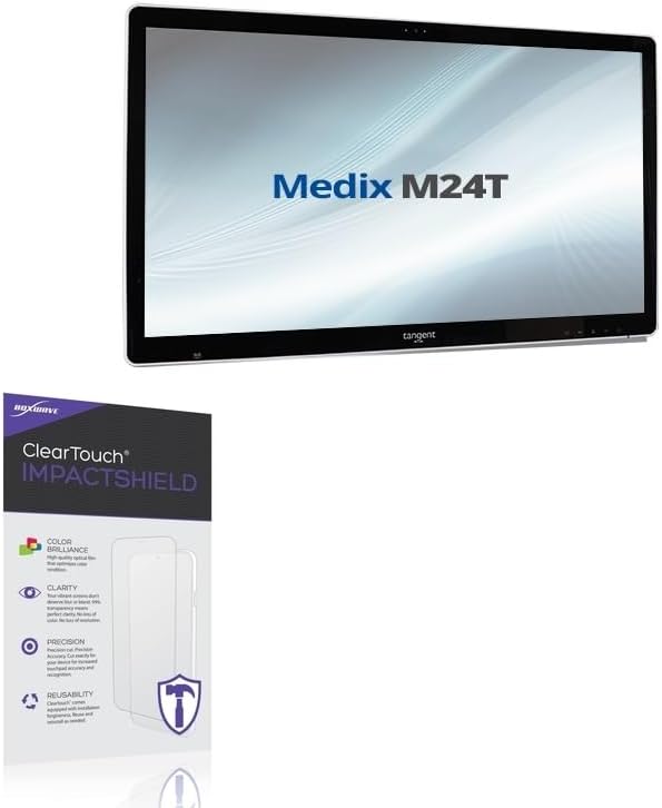 BoxWave Screen Protector Compatible With Tangent M24T - ClearTouch ImpactShield (2-Pack), Impenetrable Screen Protector Flexible Film