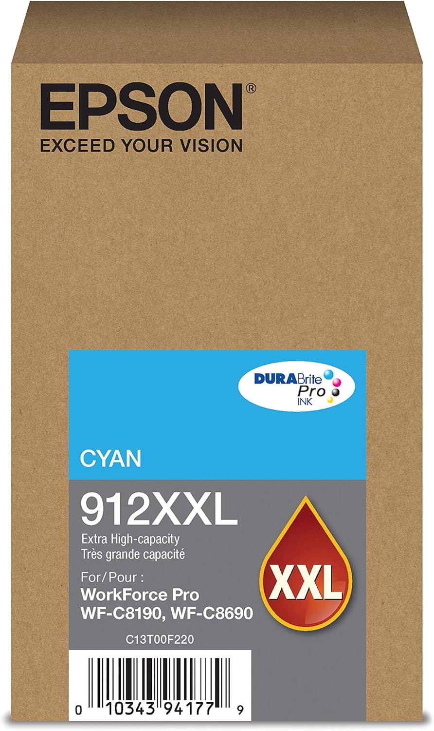 Epson DURABrite Pro T912XXL220 -Ink -Cartridge - Extra High Capacity Cyan