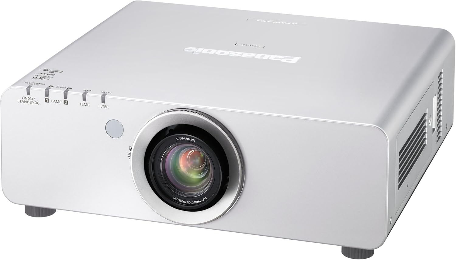 Panasonic PT-DX610ULS 6500 Lumens 1024 x 768 XGA 2,000:1 1-Chip DLP Projector Silver PTDX610ULS