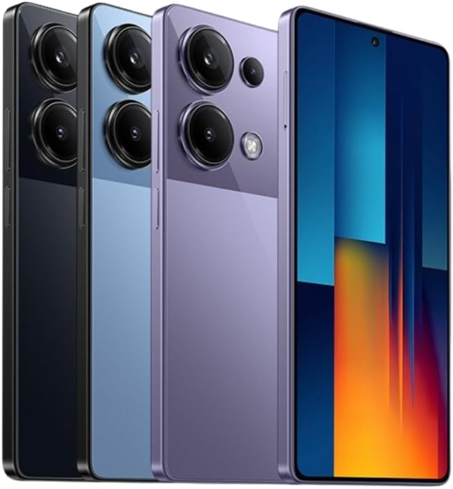 Xiaomi Poco M6 Pro 4G Lte Gsm (for Tmobile Mint Tello Global) (256Gb + 8Gb) 64Mp Triple Camera 6.67 Octa Core Unlocked (Purple Global)