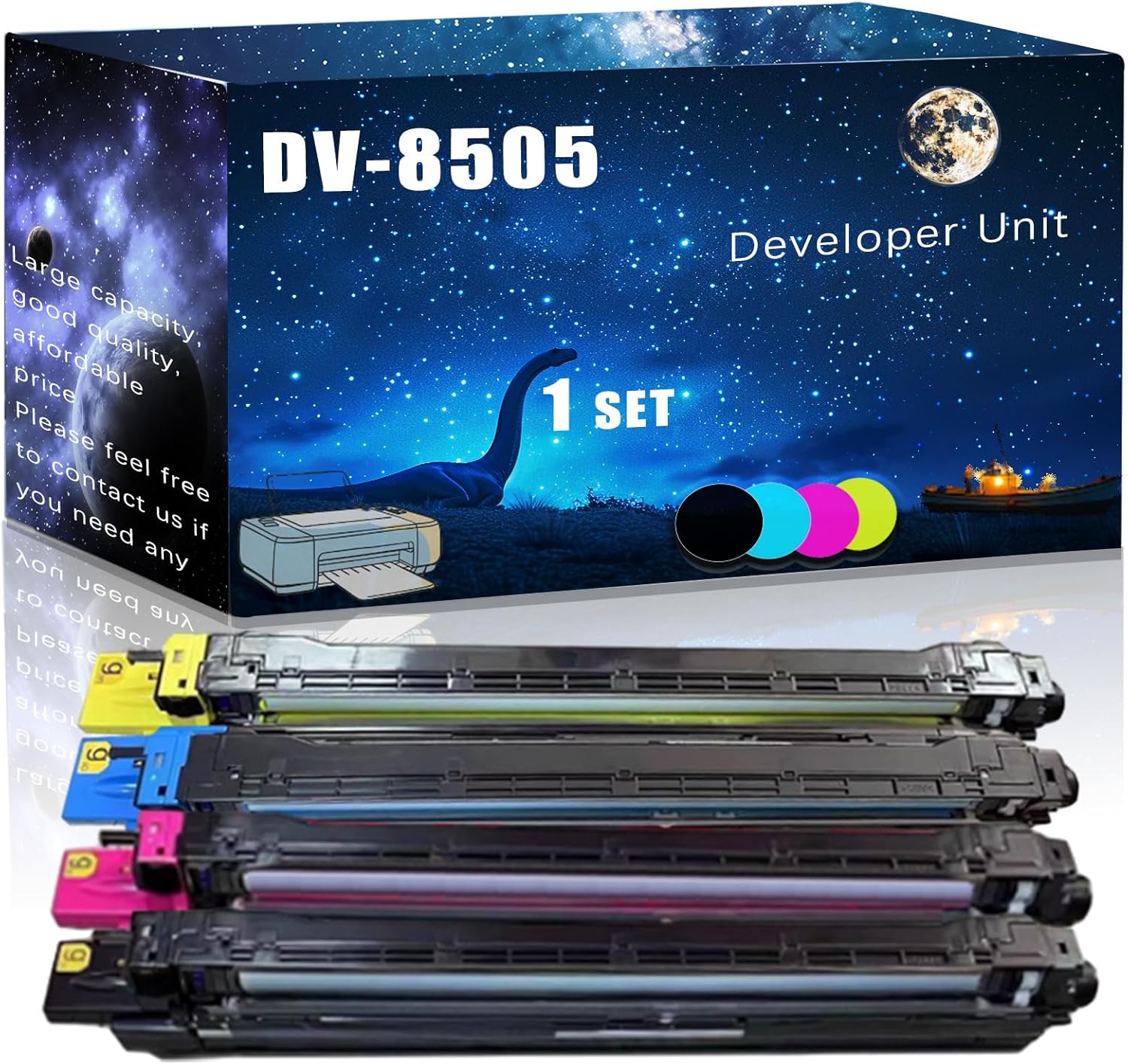 MUCQL DV-8505 Developer Unit Compatible for Kyocera TASKalfa 4550ci 5550ci Printers,with Chip Large Printing Demands (Multicolor)