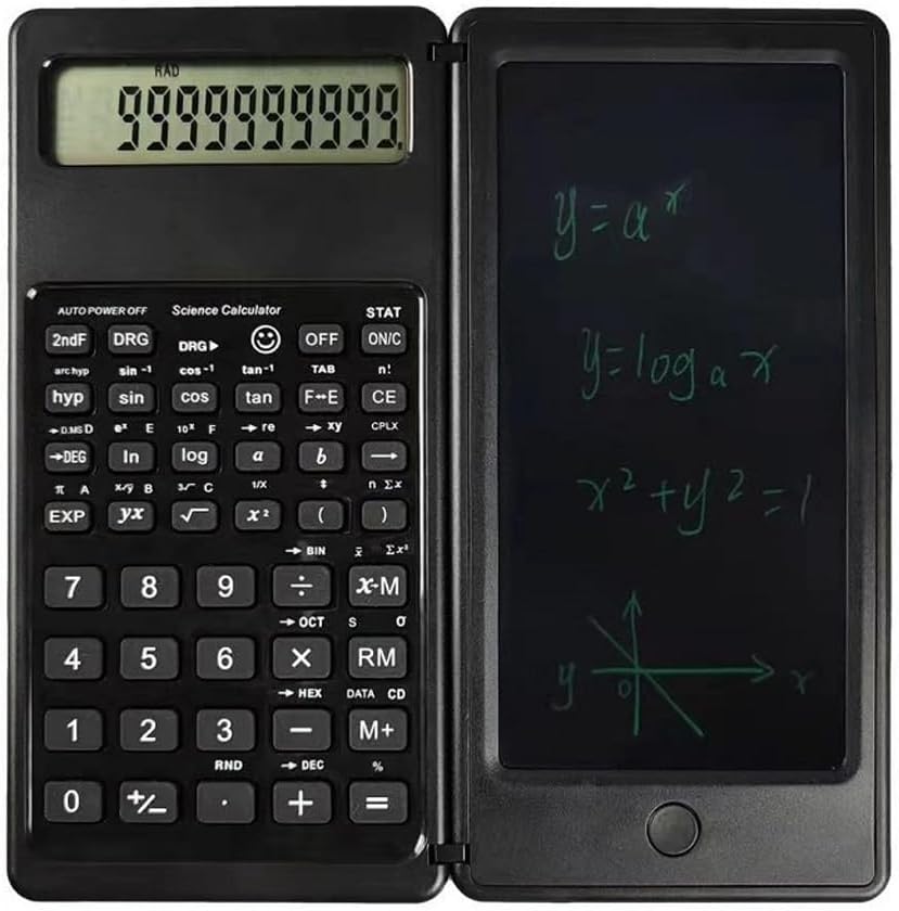 Folding Scientific Function Solar Calculator Handwriting Board Function Calculator with LCD Handwriting