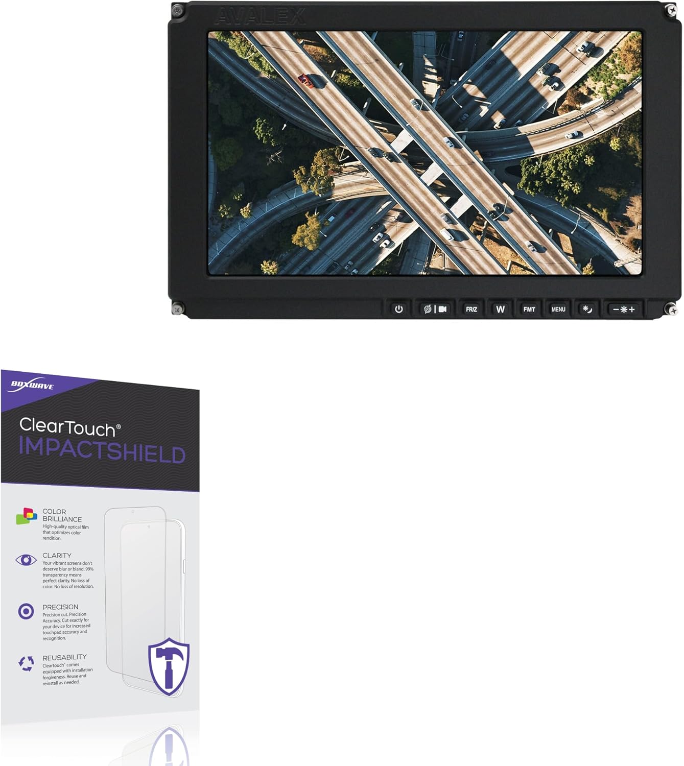 BoxWave Screen Protector Compatible With Avalex AVM4177 - ClearTouch ImpactShield (2-Pack), Impenetrable Screen Protector Flexible Film