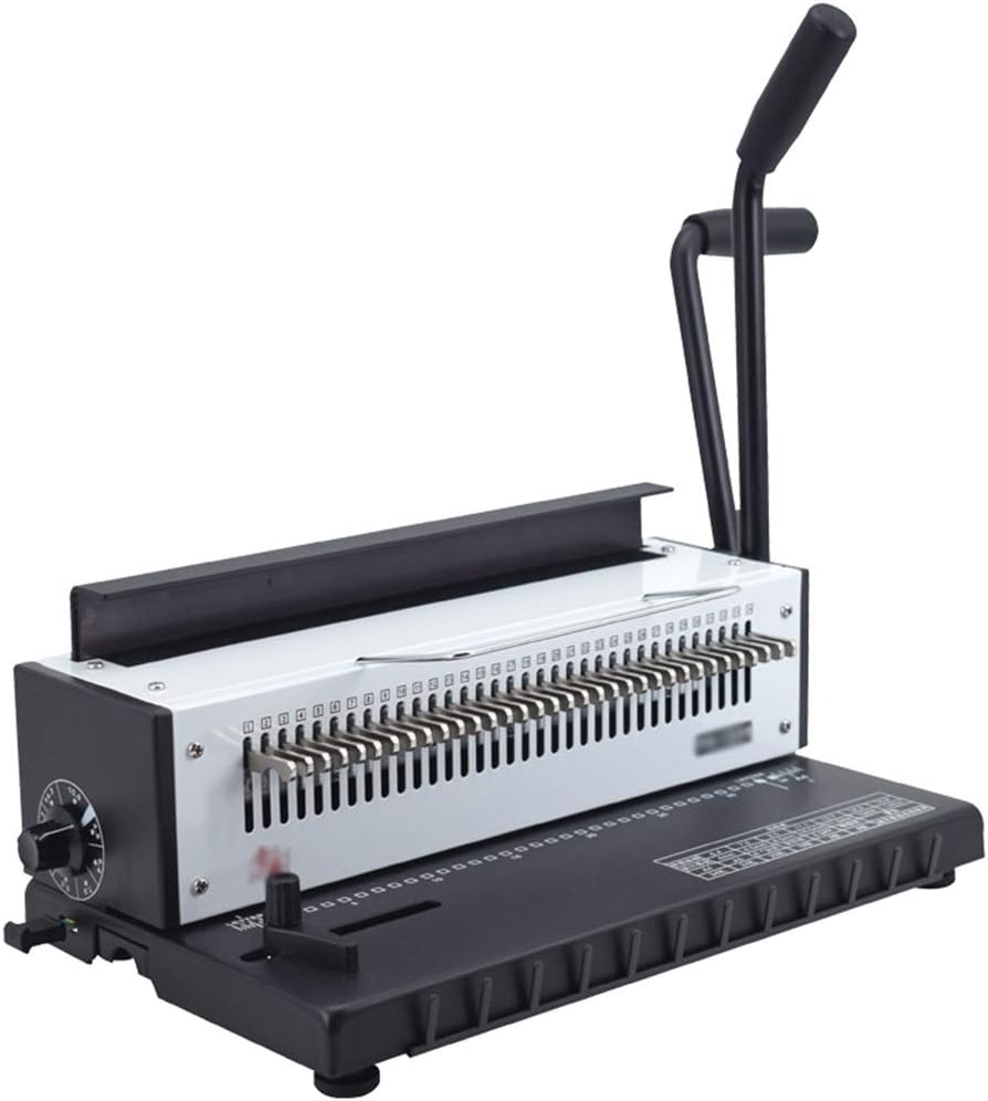 Hole puncher 34 Square Hole Double Coil Binding Machine A3A4 Paper Document Binding Machine Accounting Financial documents, Contracts Suitable for Individuals, Companies