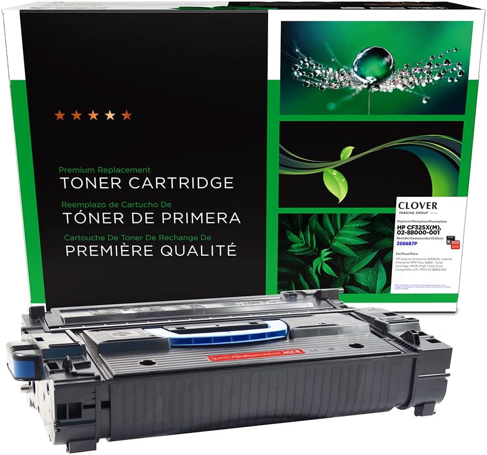 Clover Remanufactured MICR Toner Cartridge Replacement for HP CF325X, Troy 02-88000-001 | Black | High Yield