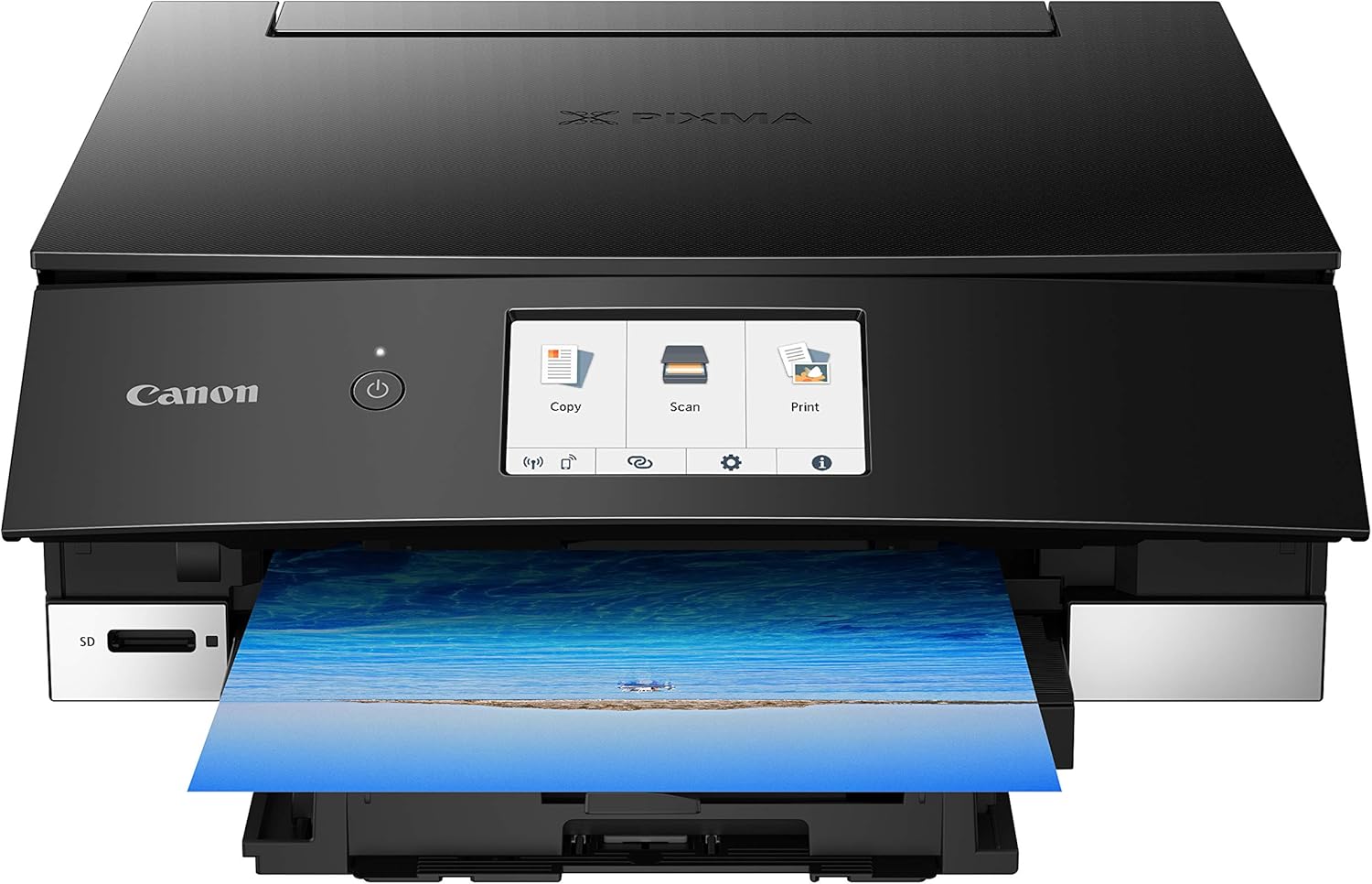 Canon TS8220 Wireless All in One Photo Printer with Scannier and Copier, Mobile Printing, Black, Works with Alexa