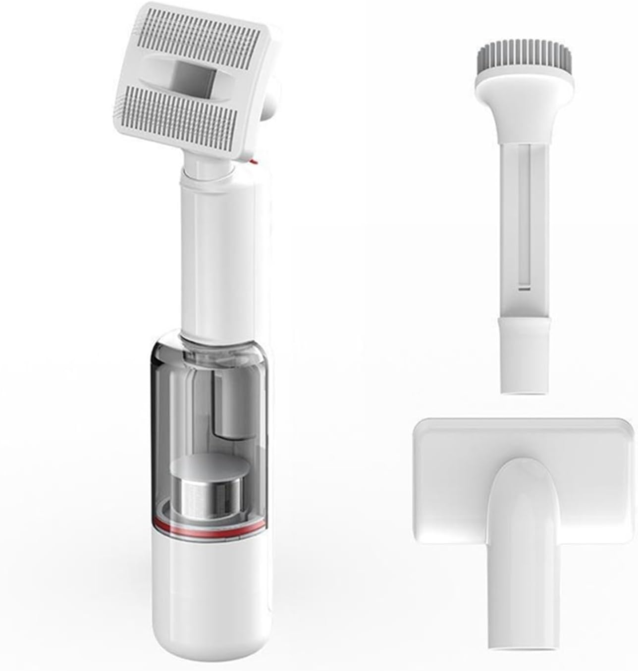 ORCOW 100W 14Kpa Portable Handheld Pet Vacuum Cleaner USB Rechargeable Multifunctional Pet Brush Compatible with Home Car Vacuum Cleaner