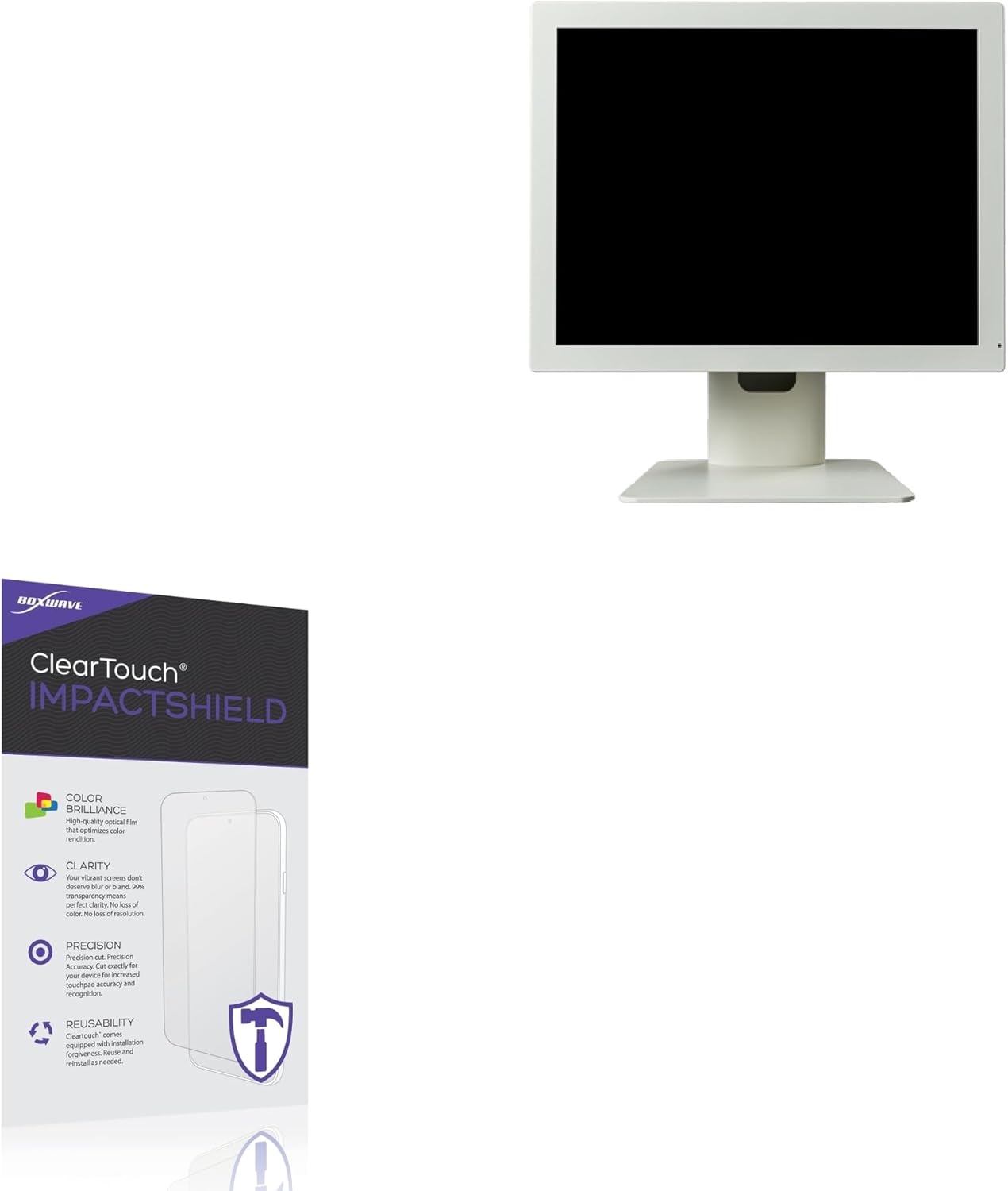 BoxWave Screen Protector Compatible With Contec CM-ME170R - ClearTouch ImpactShield (2-Pack), Impenetrable Screen Protector Flexible Film