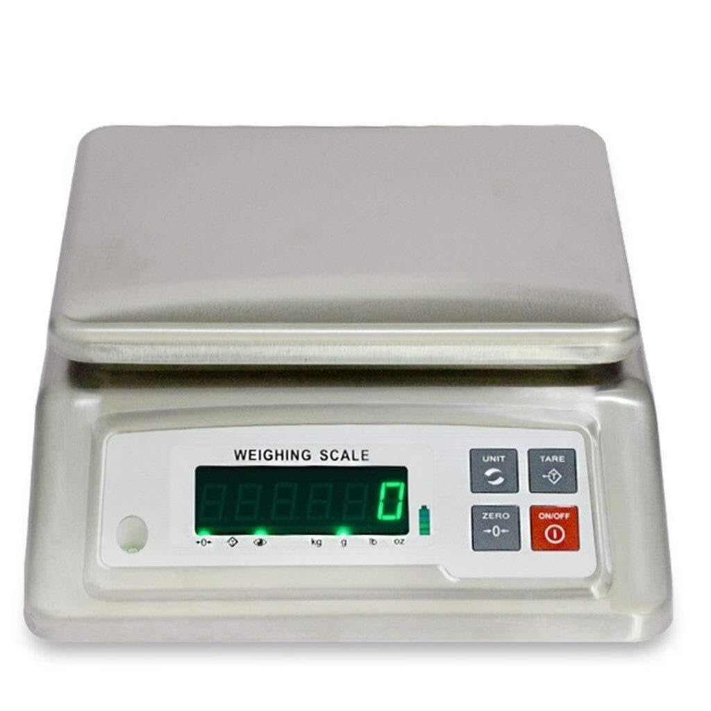 Food Scales Postal Scales Cooking Scales with Waterproof Scale 30kg/0.5g Stainless Steel IP68 Precision Digital Weigh Balance Industrial Scales Tare
