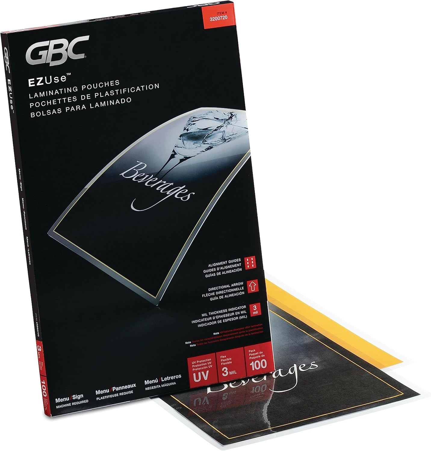 Swingline GBC FUSION EZUse Thermal Pouches 100/Box (383192)