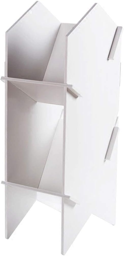 LCJQ Home Bookshelf Desktop Bookshelf Desk Storage Rack Assembly Book Rack Foldable Bookcase Stationery Standing Racks Storage Box Storage Shelves ​Shelves (Size : Large)