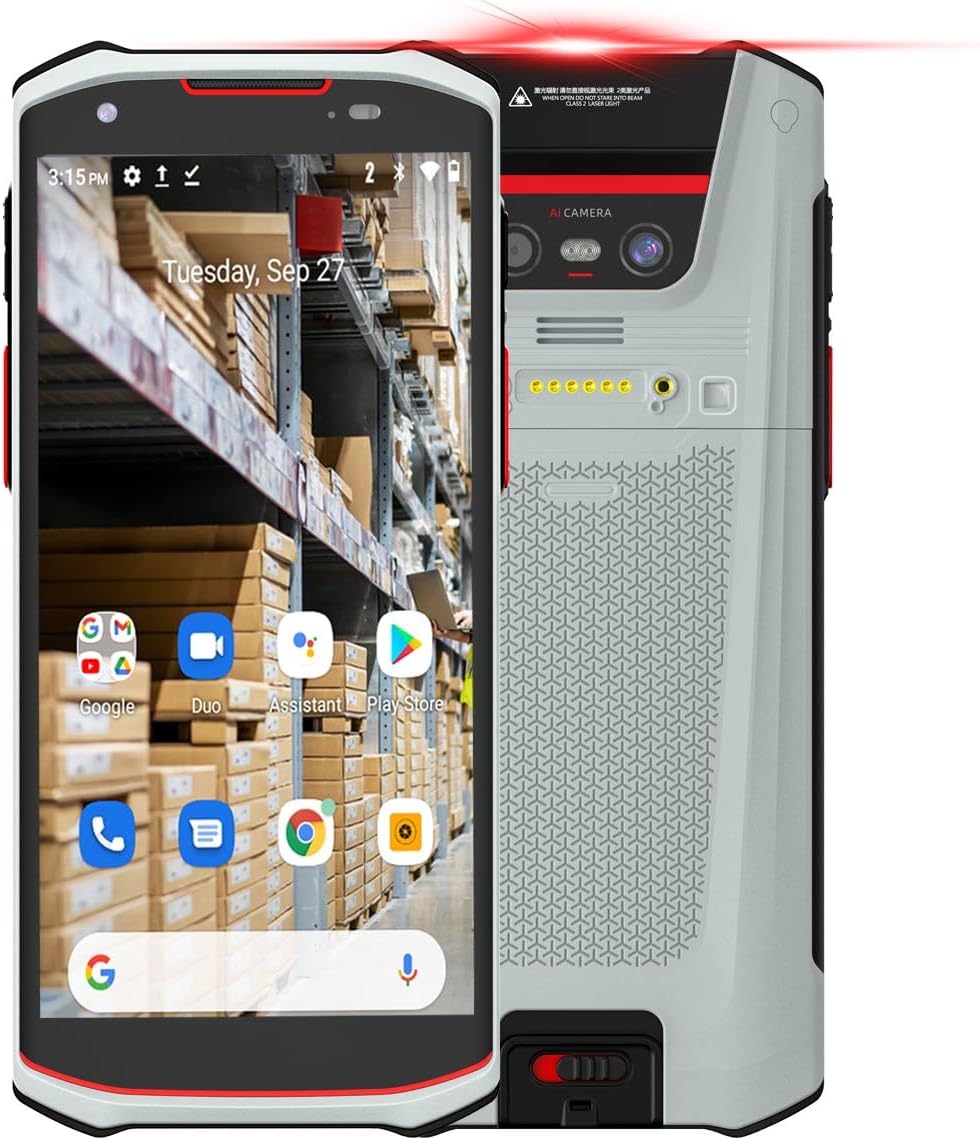 Android 13 Barcode Scanner 4+64GB Built-in 1D/2D/QR Bar Code Scanner 4G Wireless Mobile Computer PDA Inventory Scanner for Warehouse & Logistics