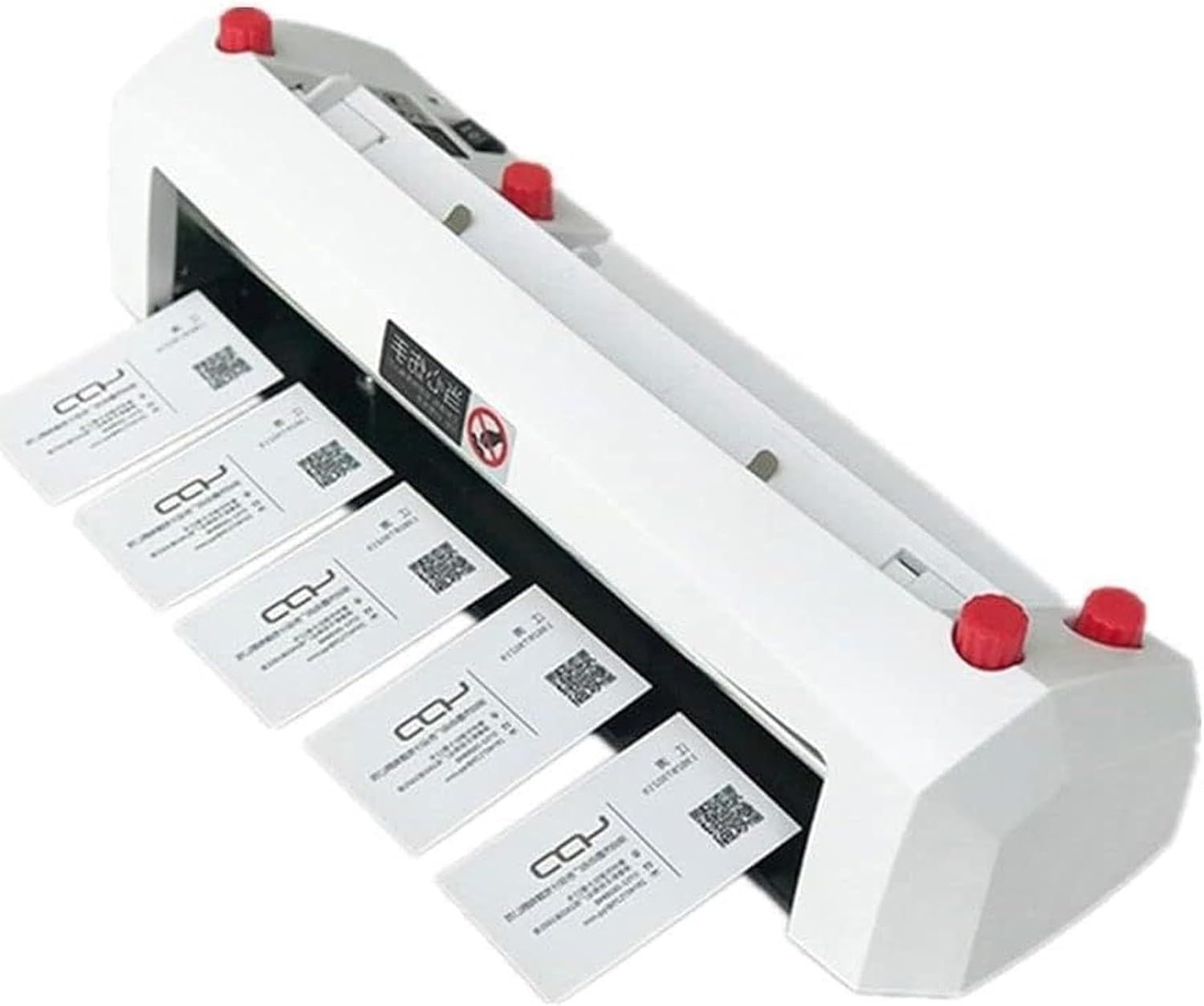 OTQEFTN Electric Cutter for 90×54mm Card,Automatic Business Card Cutter Binding Machine,Heavy Duty Automatic Business Cutter Card,White