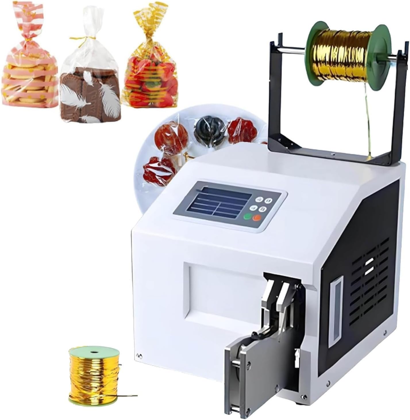 Automatic Twist Tie Machine - Adjustable 0.19-1.18in Wire Binding Machine with 4.3