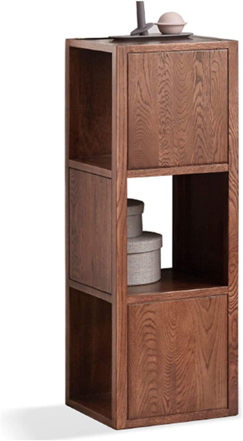 Bookshelf Simply Modern 3-Tier Book Shelf Wooden Open Shelf Corner Bookcase Furniture, L13.8×W 13.8