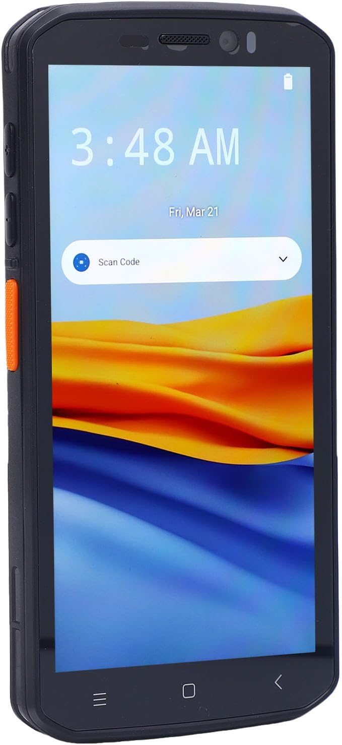 for Android Barcode Scanner 5.5 Touch Screen, 4G LTE Handheld Mobile Computer, 4+64GB, 1D 2D QR PDA Scanner, BT5.0, WiFi, NFC, Flashlight, for Logistics Management