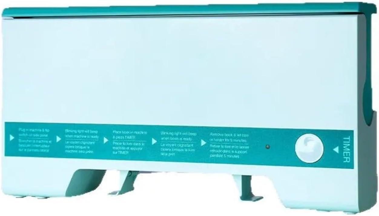 Binding Machine, A4 Office Binding Machine 4mm Hot Melt Small Automatic Gluing Home Thermal Cover for Document Finishing,Spiral Binding Machine(Blue)