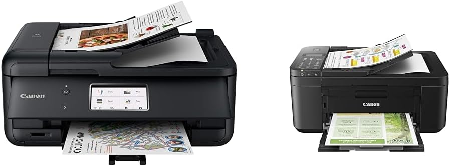 Canon PIXMA TR8620a - All-in-One Printer Home Office|Copier|Scanner|Fax|Auto Document Feeder | Photo & ® PIXMA™ TR4720 Wireless Inkjet All-in-One Color Printer, Black