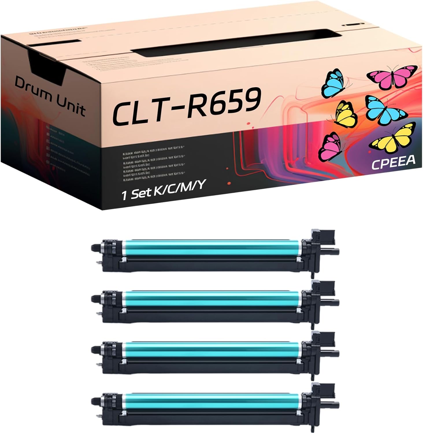 Compatible for Samsung CLT-R659 Drum Unit Work for Samsung MultiXpress CLX-8640ND CLX-8650ND Printers, with Chip, High Yield 50000 Pages, Clear Printing (Multicolor)
