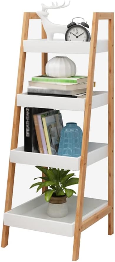 YANZHEXIN Modern Book Shelf for Living Room Living Room Floor-to-Ceiling Bookshelf European-Style Trapezoidal Flower Rack Rack for Books and Magazines Sundries Plant Bonsai Bookshelf Storage Shelf