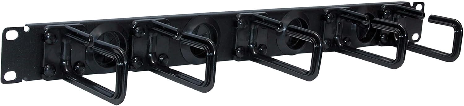 Tripp Lite Vertical Server Rack Enclosure Cable Manager, Flexible Rings, Black Steel, 6 Foot / 1.8 Meters, Two 3-Foot Sections, 5-Year Warranty (SRCABLERINGVRT)