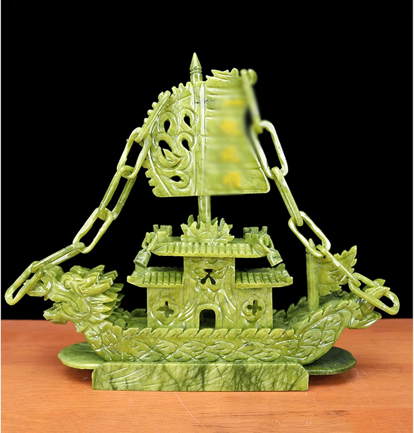 IIPOSAQQ Jade Home Desktop Office Decor Restaurant Decoration Craft Collectible Tabletop Decoration