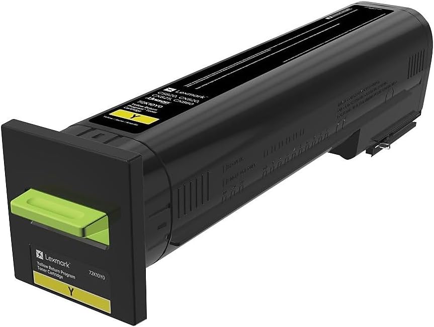 Lexmark 72K10Y0 CS820, CX820, CX825, CX860 Yellow Return Program Cartridge Toner