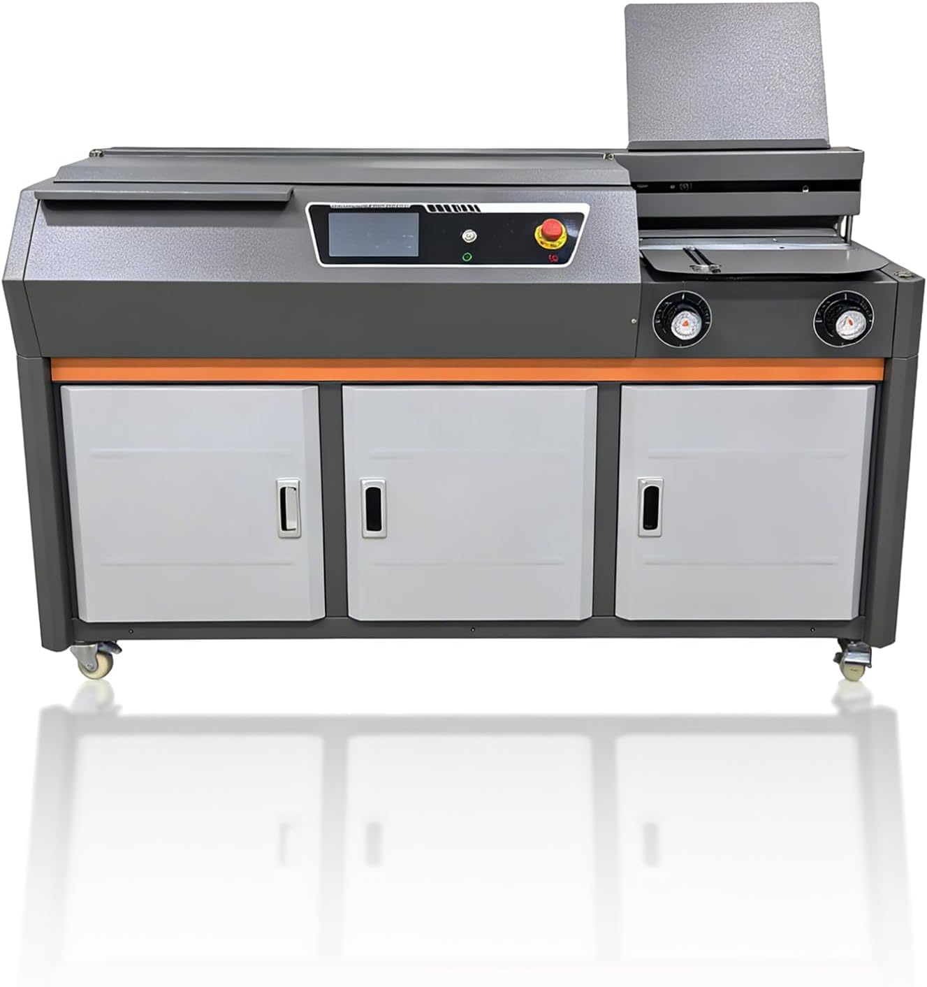 INTSUPERMAI 220V A3 Automatic Glue Book Binding Machine Hot Melt Glue Book Binder 7'' Touch Screen Max 17.32'' Length Max 2.36'' Thickness 250-350 Books/H for Office Print Shop Bookbinder