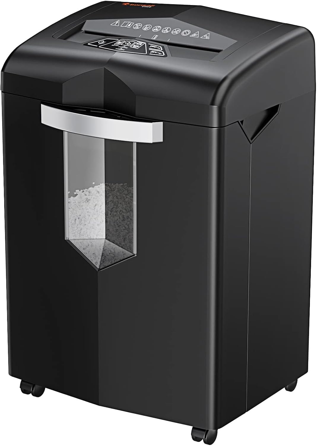 Bonsaii Heavy Duty Paper Shredder, 20 Sheet 40 Mins Large Office Crosscut Shredder for Commercial Use, Anti-Jam System & P-4 High Security Supports CD/Credit Cards/Staples, 7 Gal Pullout Bin C144-D