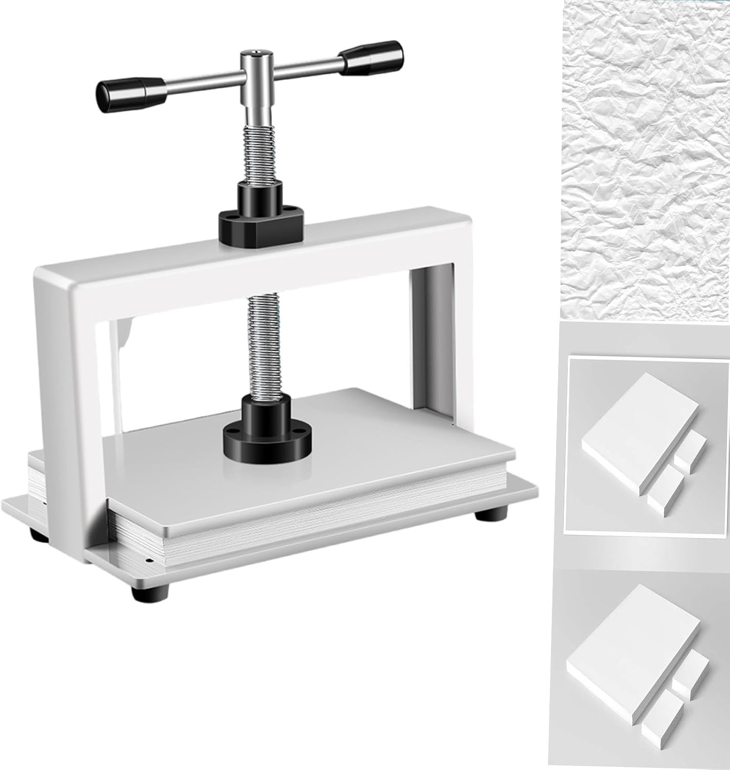 BrightFootBook Manual A4 A3 Size Paper Press Machine Flat Paper for Money Receipt Album Paper Invoice Binding Machine Spiral Binding,A4