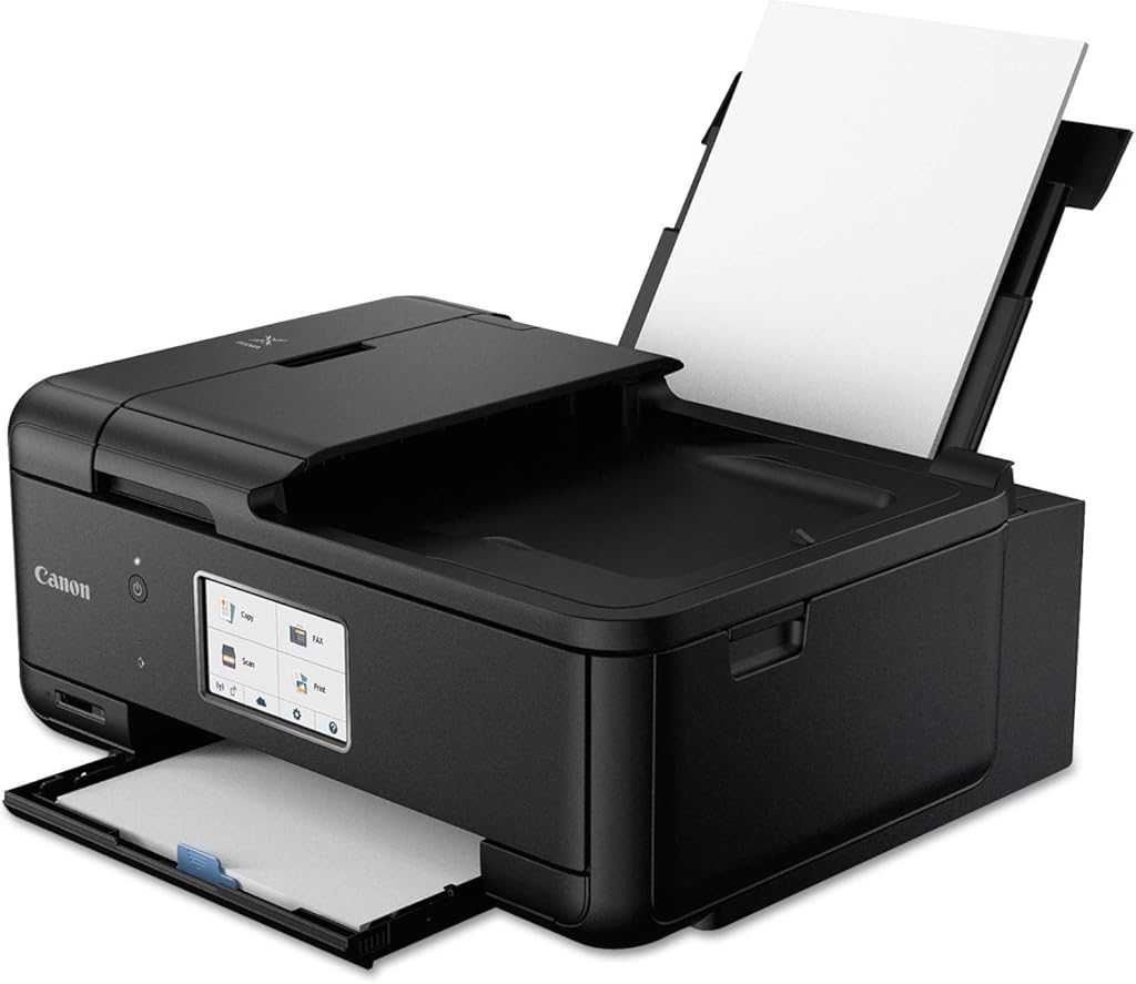 Canon TR8520 All-In-One Printer For Home Office |Wireless | Mobile Printing | Photo and Document Printing, AirPrint(R) and Google Cloud printing, Black