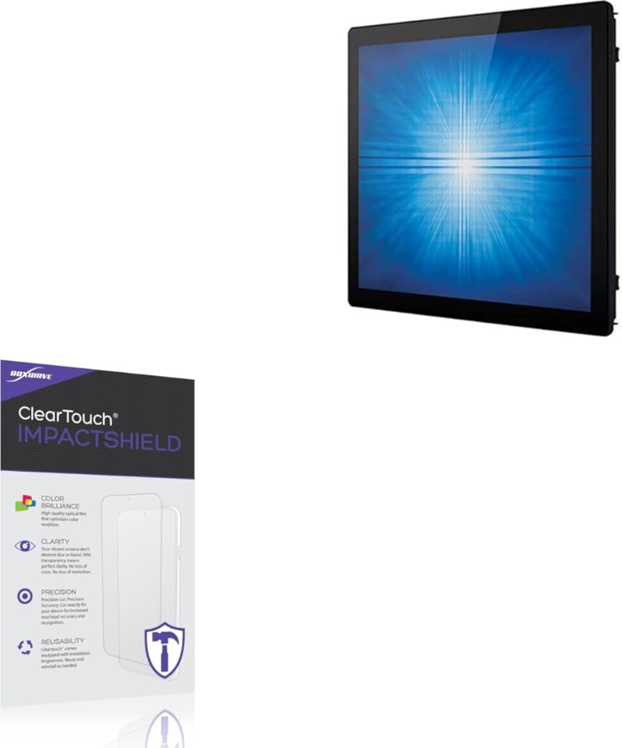 BoxWave Screen Protector Compatible With Elo 1991L - ClearTouch ImpactShield (2-Pack), Impenetrable Screen Protector Flexible Film