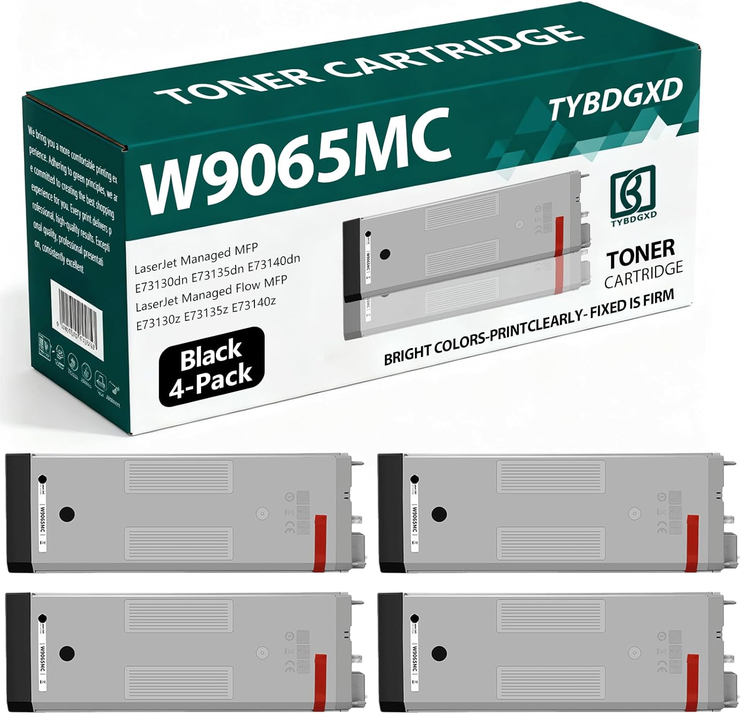 TYBDGXD W9065MC High Yield Black 45,000 Pages Toner Cartridge Compatible for HP Compatible Replacement for HP LaserJet Managed MFP E73130dn E73135dn E73140dn Flow MFP E73130z E73135z E73140z Printers