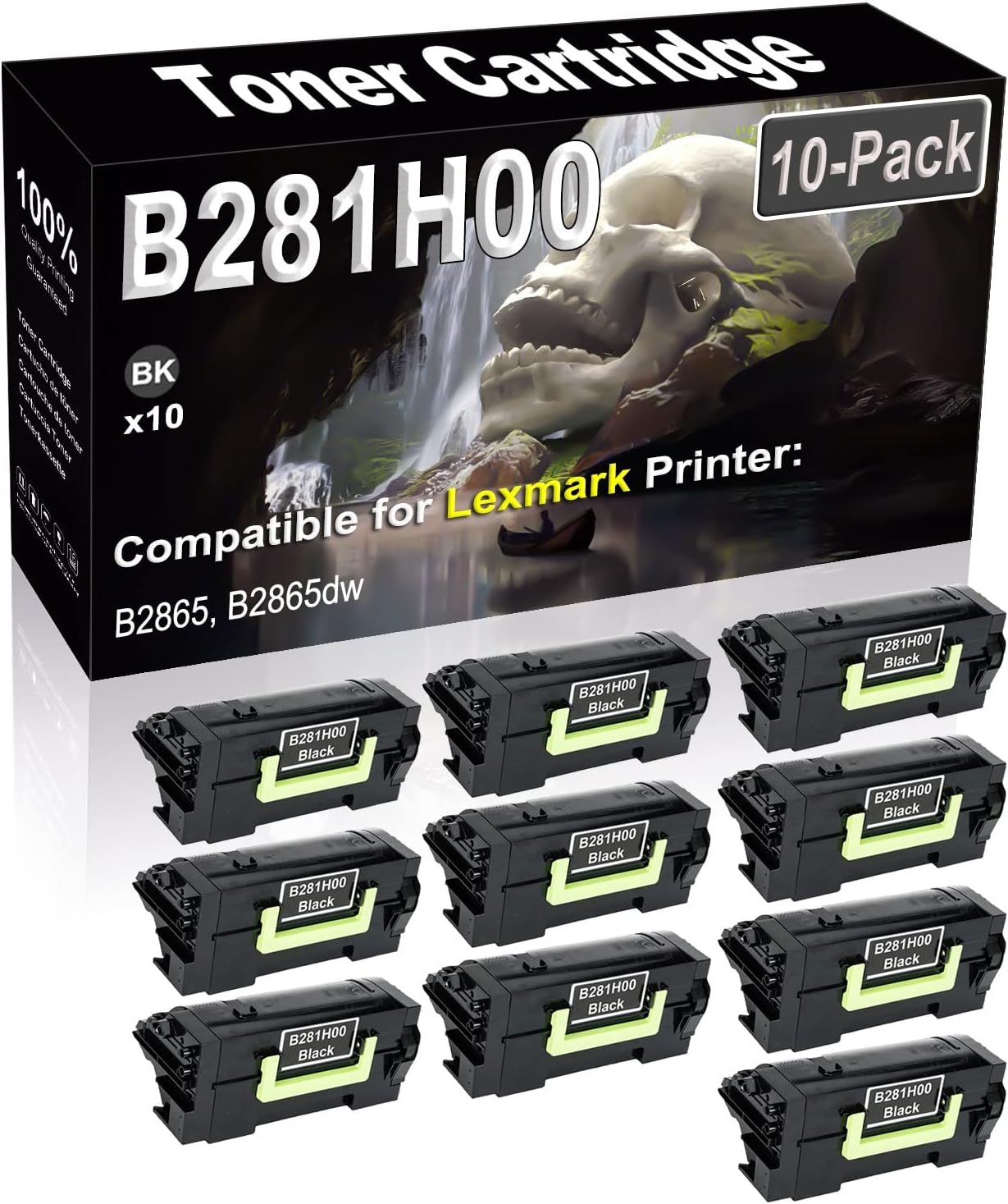 SINIYA 10-Pack (Black) Compatible High Yield B281H00 Laser Printer Toner Cartridge use for B2865 B2865dw Printer